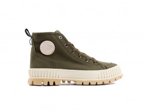 Botas Palladium Pallashock Organic 2 Niños Verde Oliva | XF5089617