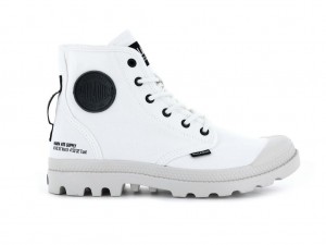 Botas Palladium Pampa Hi Htg Supply Mujer Blancas | VB1245089