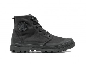 Botas Palladium Pampa Rcyl Lt+wp+zip Niños Negras Negras | UV8935706