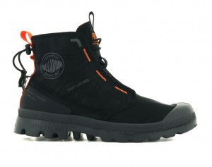 Botas Palladium Pampa Travel Lite Niños Negras Negras | YT9842765