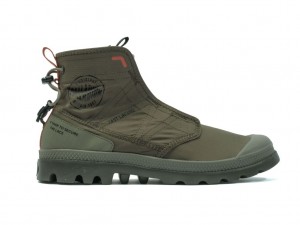 Botas Palladium Pampa Travel Lite Rs Niños Verde Oliva | ET7058421