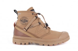 Botas Palladium Pampa Travel Lite+ Waterproof Niños Marrones | BJ2587643