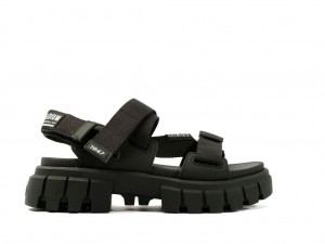 Sandalias Palladium Revolt Sandal Mono Mujer Negras | WR8931706